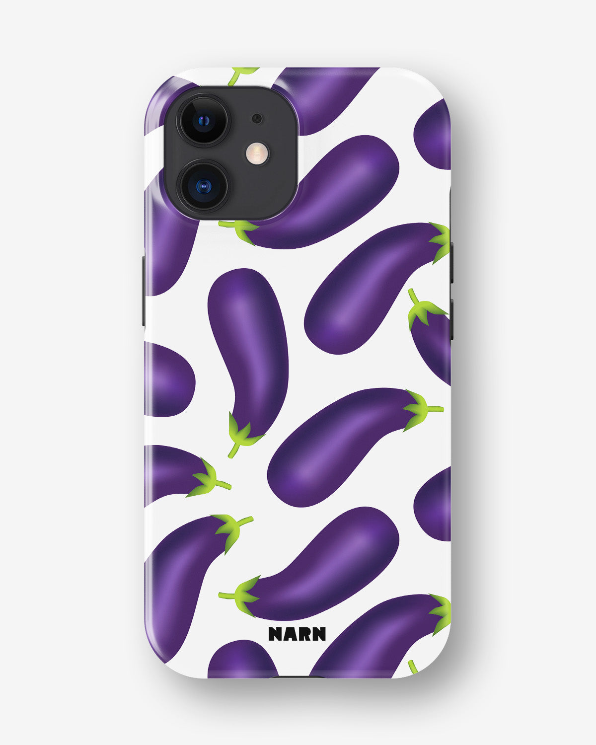 iPhone 11 Tough Case – Eggplant Pattern - View 1