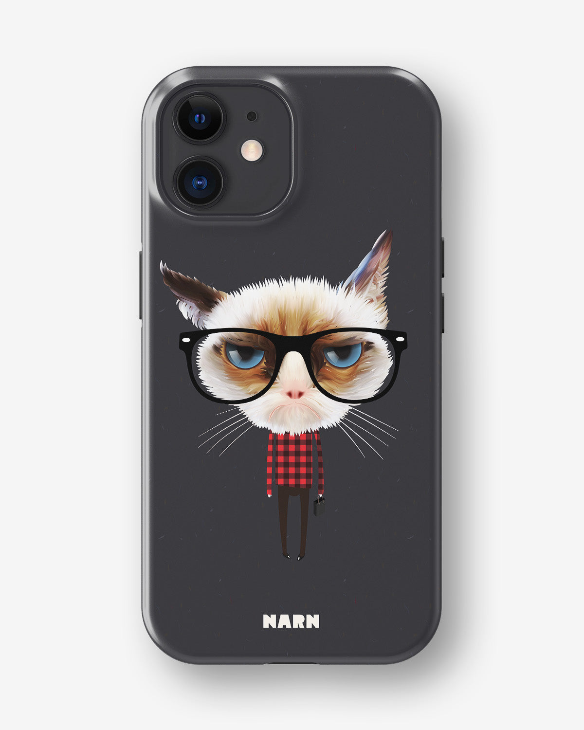iPhone 11 Tough Case – Hipster Cat - View 1