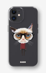 iPhone 11 Tough Case – Hipster Cat - View 1