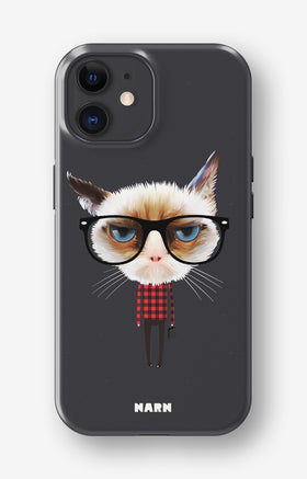 iPhone 11 Tough Case – Hipster Cat - View 1