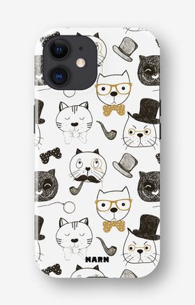 iPhone 11 Tough Case – Cartoon Cats - View 1