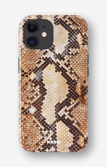 iPhone 11 Tough Case – Brown Snakeskin - View 1