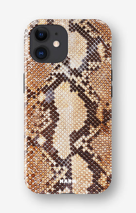 iPhone 11 Tough Case – Brown Snakeskin - View 1