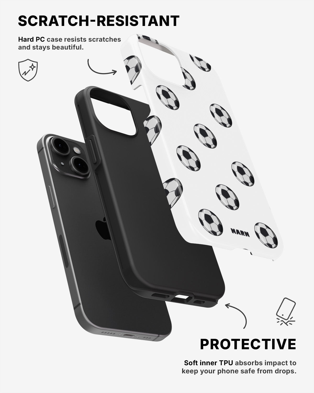 iPhone 11 Tough Case – Football Fever - View 2
