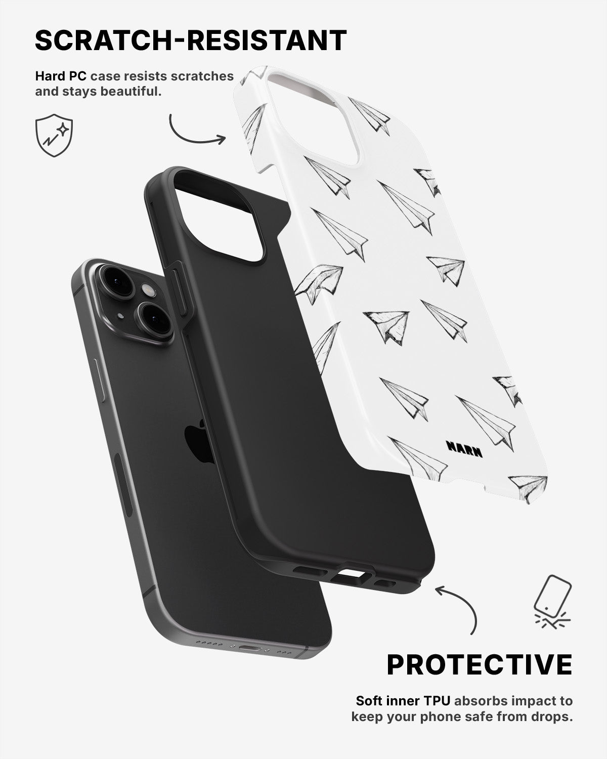 iPhone 11 Tough Case – Paper Planes - View 2