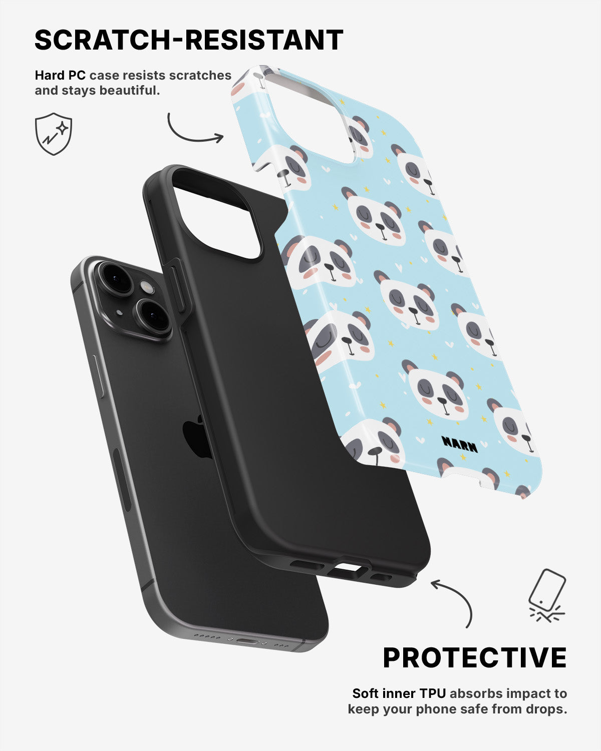 iPhone 11 Tough Case – Panda Dreams - View 2