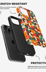 iPhone 11 Tough Case – Retro Geometric - View 2