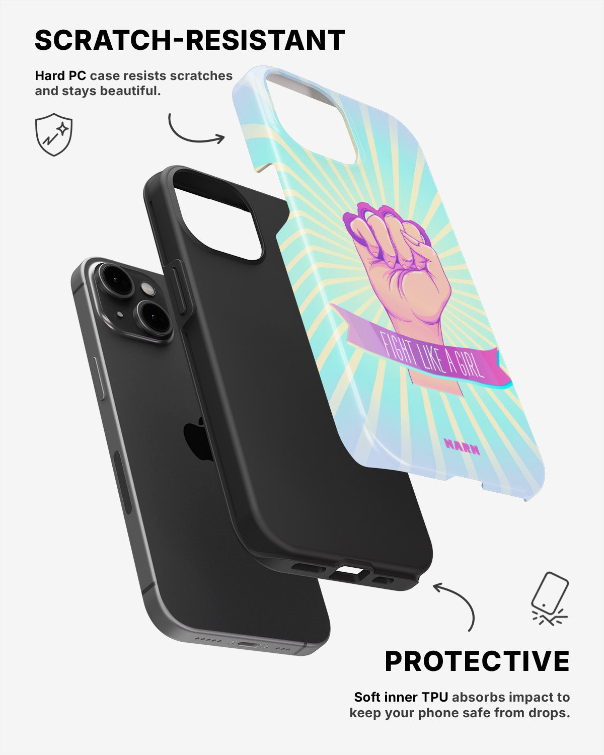 iPhone 11 Tough Case – Fight Like A Girl - View 2