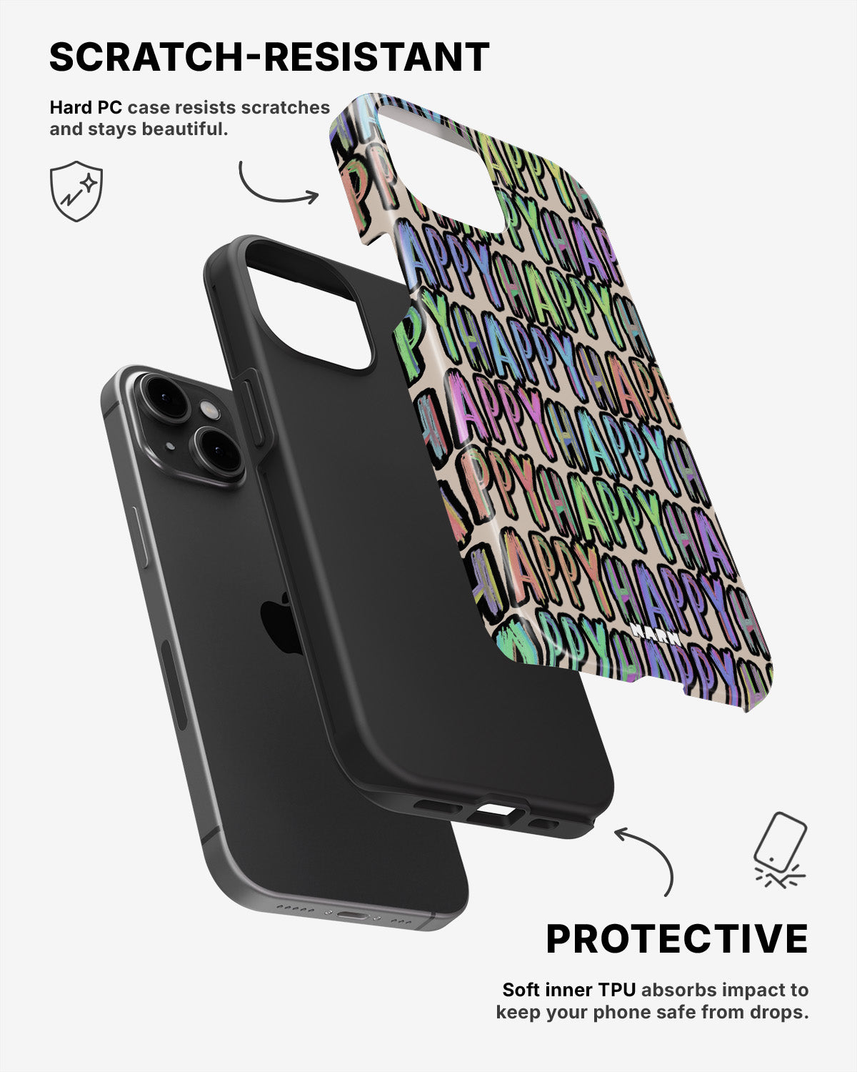 iPhone 11 Tough Case – Happy - View 2