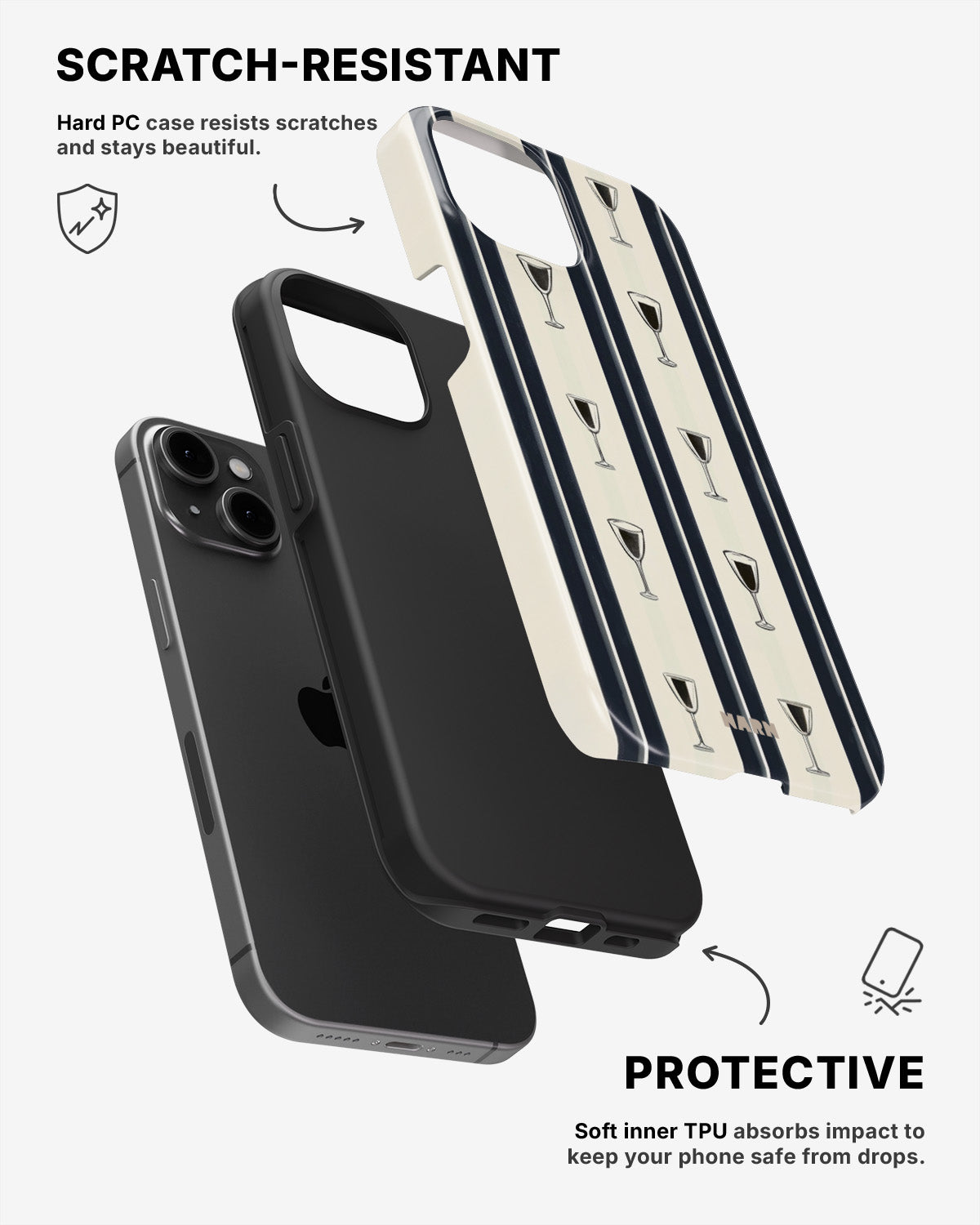iPhone 11 Tough Case – Sail & Sip - View 2