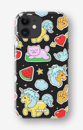iPhone 12 / iPhone 12 Pro Tough Case – Cute Stickers - View 1