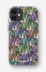 iPhone 12 / iPhone 12 Pro Tough Case – Happy - View 1