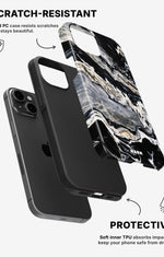 iPhone 12 / iPhone 12 Pro Tough Case – Dark Swirl - View 2