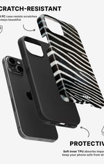 iPhone 12 / iPhone 12 Pro Tough Case – Zebra Stripe - View 2