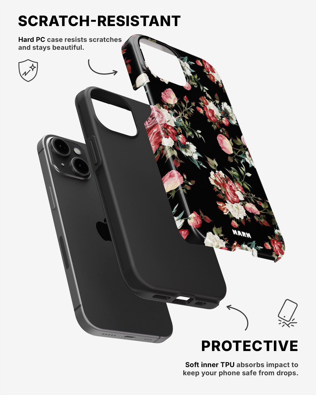 iPhone 12 / iPhone 12 Pro Tough Case – Bouquet - View 2