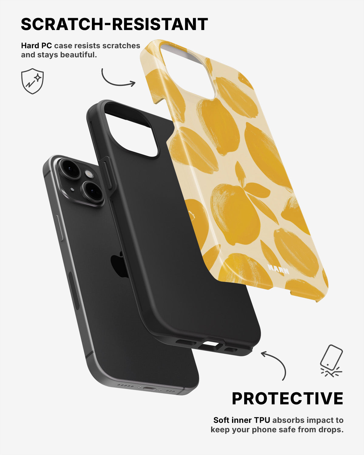iPhone 12 / iPhone 12 Pro Tough Case – Lemon Grove - View 2