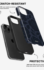 iPhone 12 / iPhone 12 Pro Tough Case – Midnight Rose - View 2