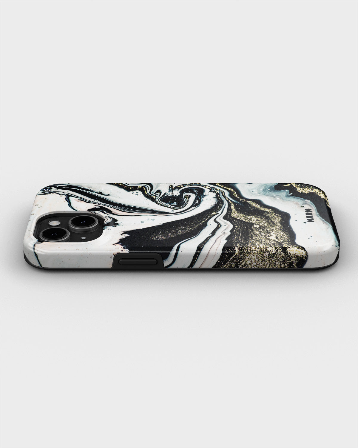 iPhone 12 / iPhone 12 Pro Tough Case – Golden Swirl - View 3