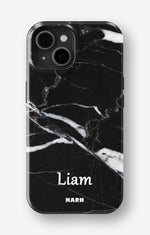 iPhone 13 Tough Case – Custom - Black Marble - View 1