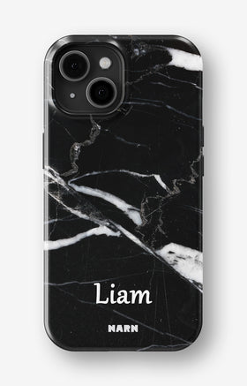 iPhone 13 Tough Case – Custom - Black Marble - View 1