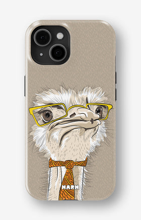 iPhone 13 Tough Case – Hipster Ostrich - View 1