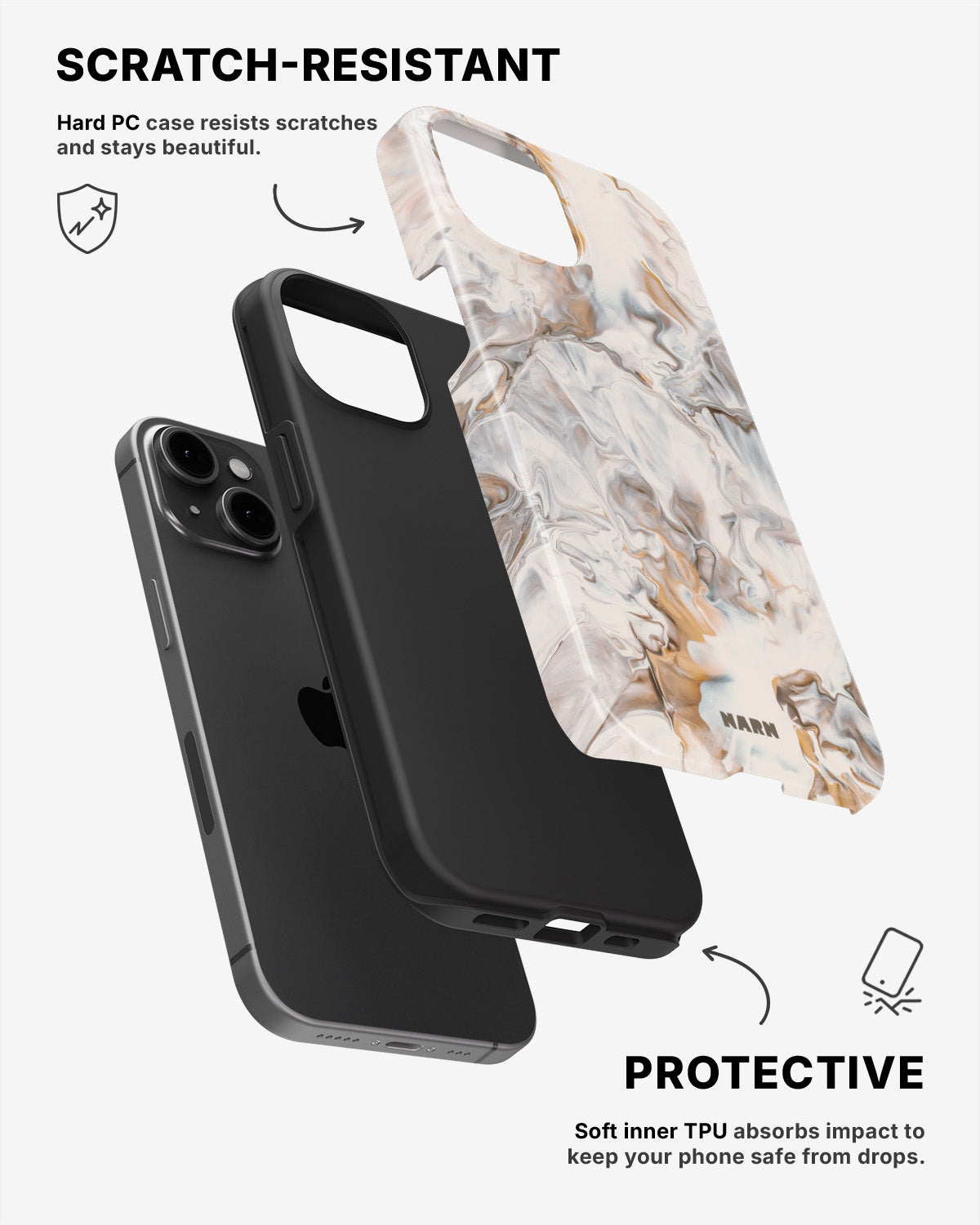 iPhone 13 Tough Case – Icy Caramel - View 2