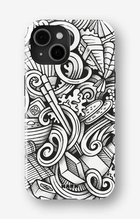 iPhone 13 Mini Tough Case – Japanese Pattern - View 1