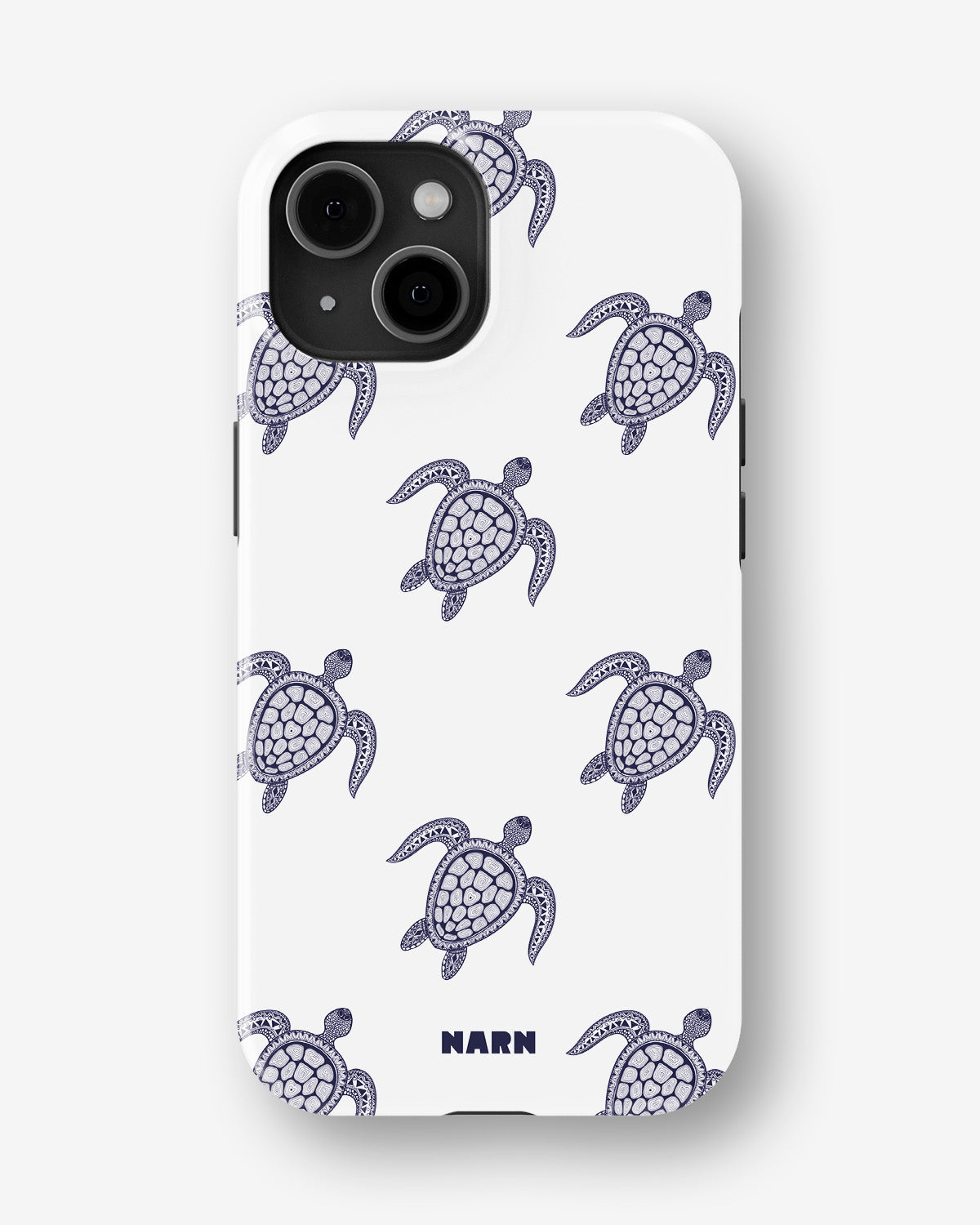 iPhone 13 Mini Tough Case – Blue Turtles - View 1