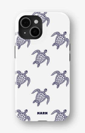 iPhone 13 Mini Tough Case – Blue Turtles - View 1