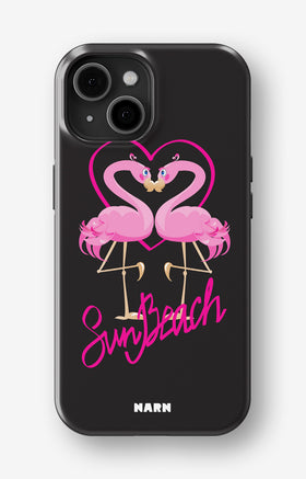 iPhone 13 Mini Tough Case – Beach Flamingo - View 1