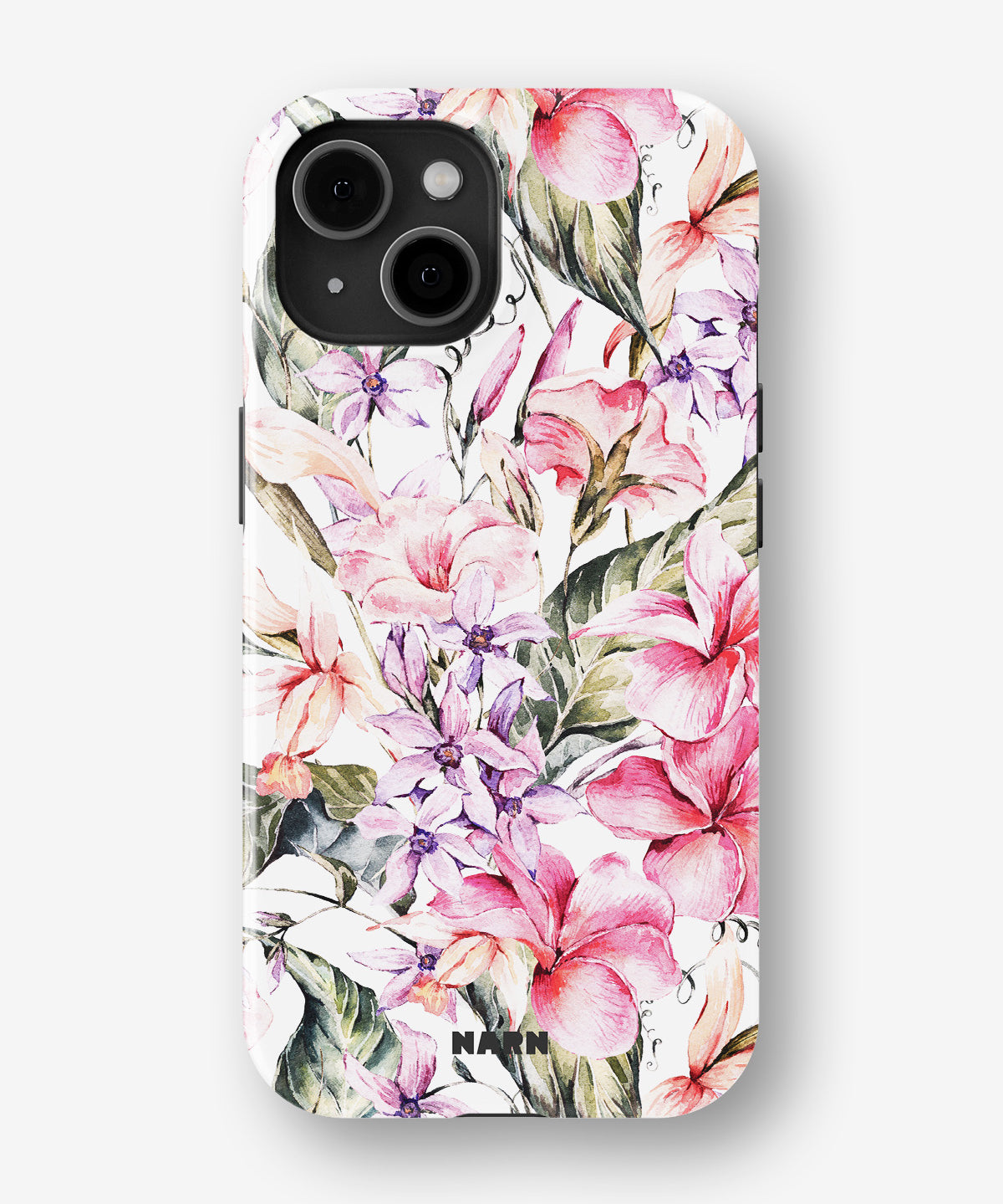 iPhone 13 Mini Tough Case – Watercolor Flowers - View 1