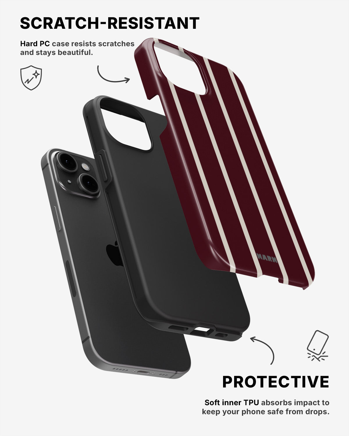iPhone 14 Tough Case – Rouge - View 2