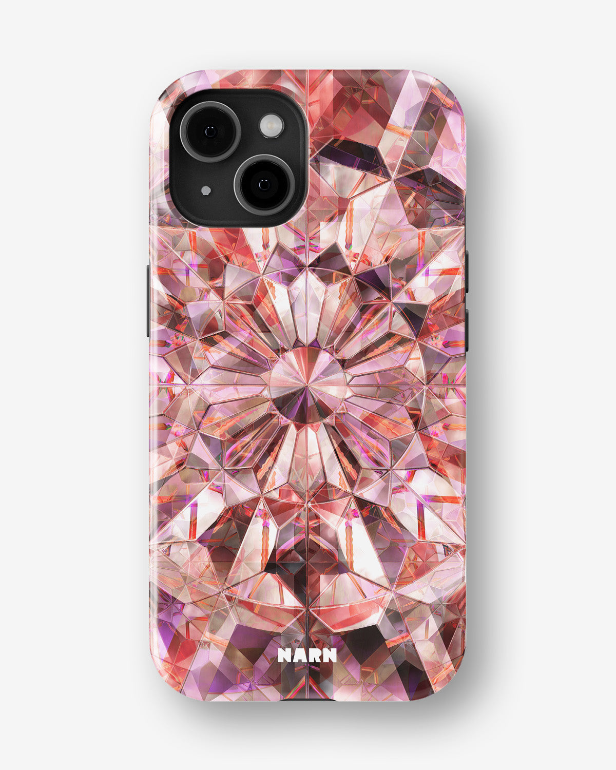 iPhone 15 Tough Case – Pink Crystals - View 1