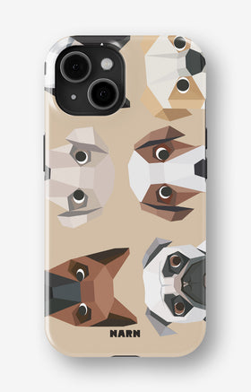 iPhone 15 Tough Case – Cute Dogs - View 1