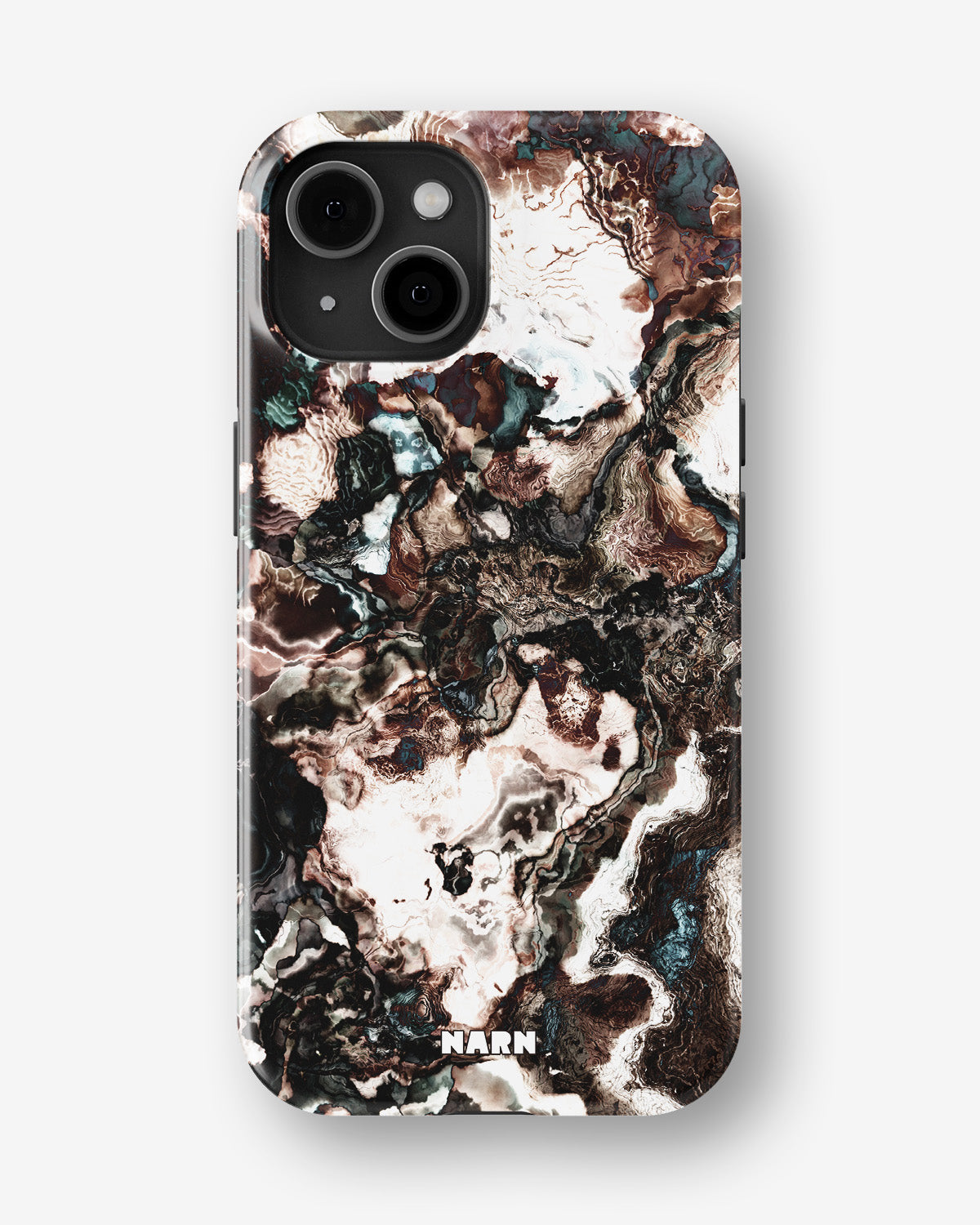 iPhone 15 Tough Case – Marble Brown - View 1