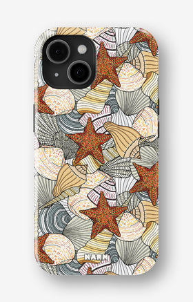 iPhone 15 Tough Case – Sea Shells - View 1