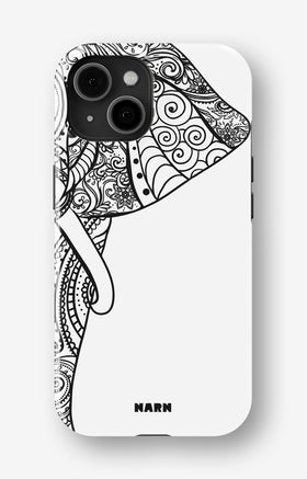 iPhone 15 Tough Case – Mandala Elephant - View 1