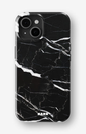 iPhone 15 Tough Case – Black Marble - View 1