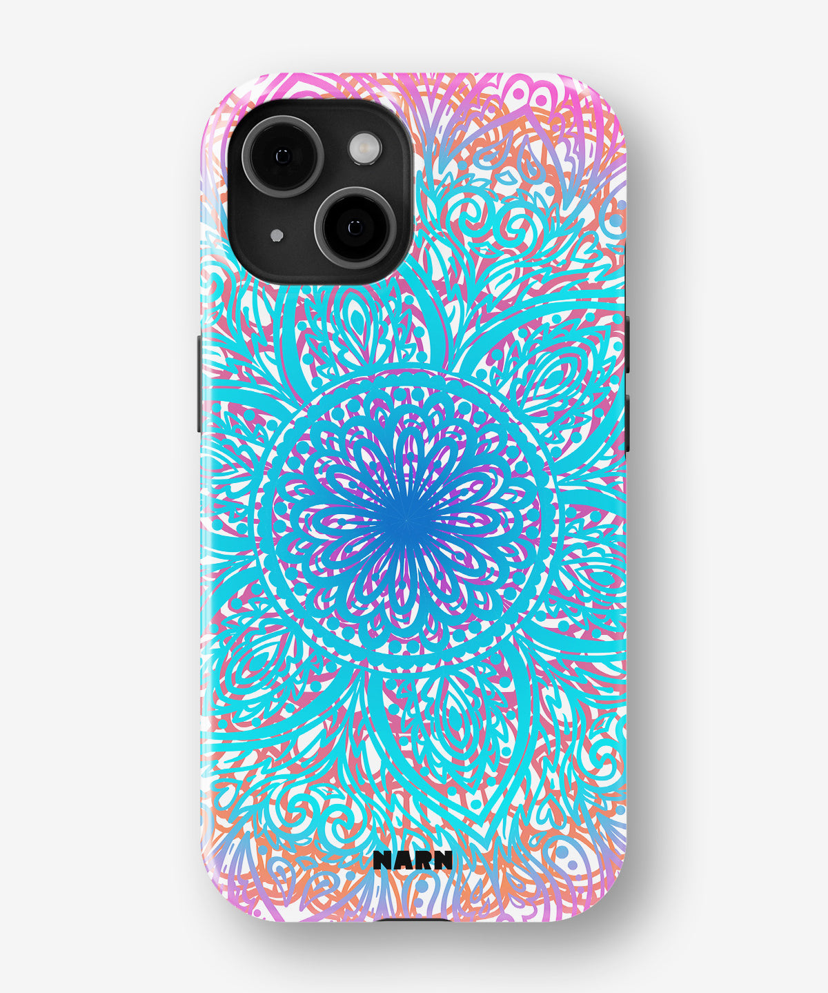 iPhone 15 Tough Case – Pastel Mandala - View 1