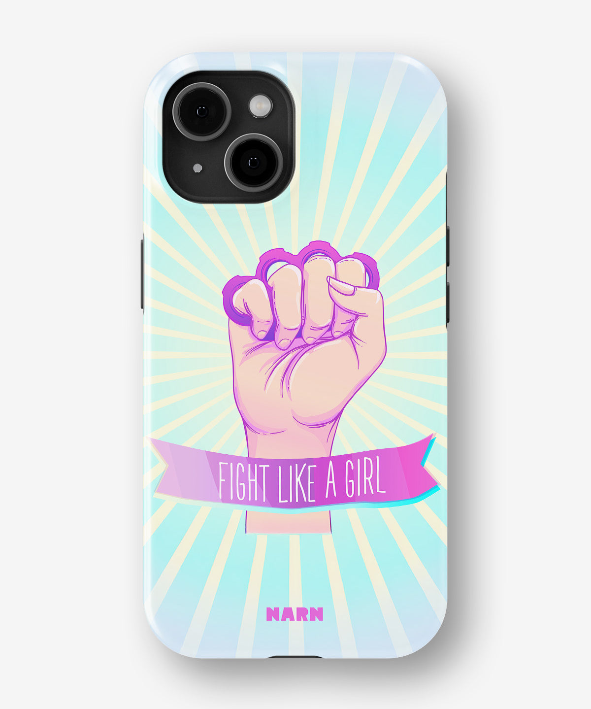 iPhone 15 Tough Case – Fight Like A Girl - View 1