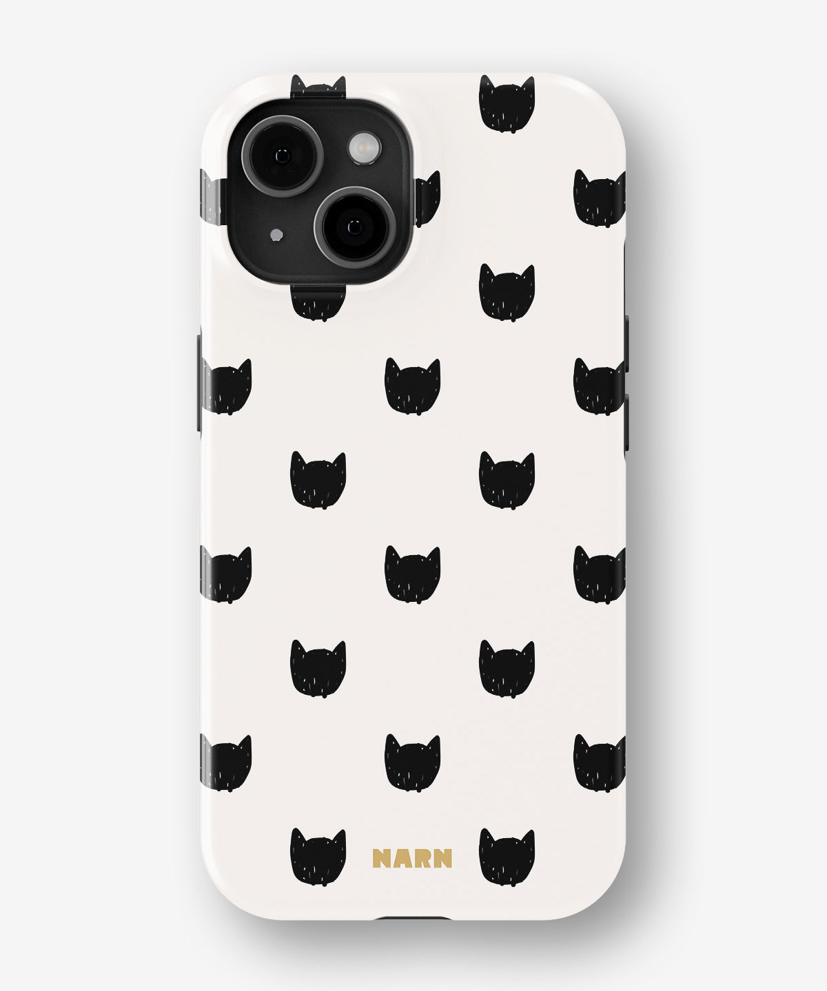 iPhone 15 Tough Case – Kitty Dots - View 1