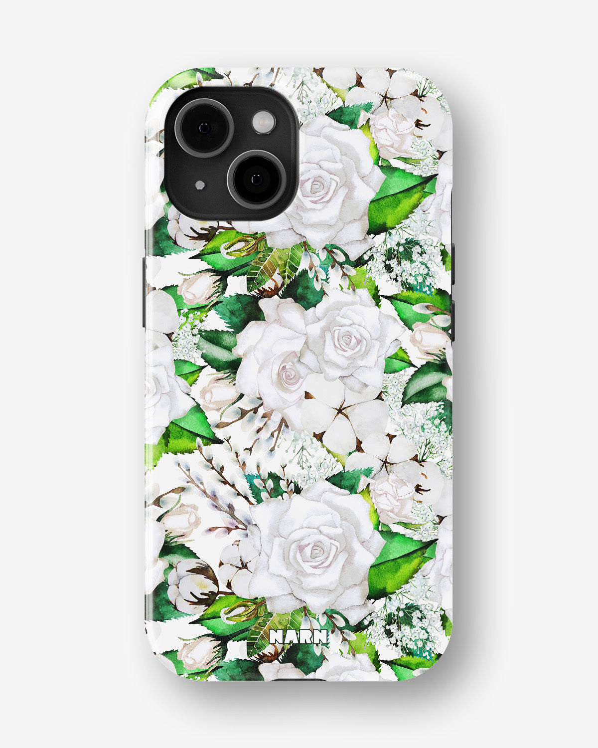 iPhone 15 Tough Case – White Bloom - View 1
