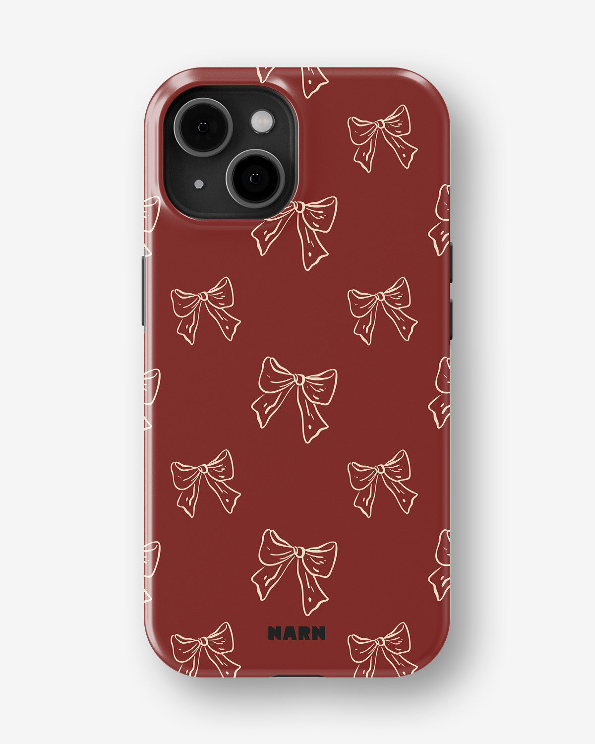 iPhone 15 Tough Case in Cherry Bows iPhone 15 Tough Case in Cherry Bows