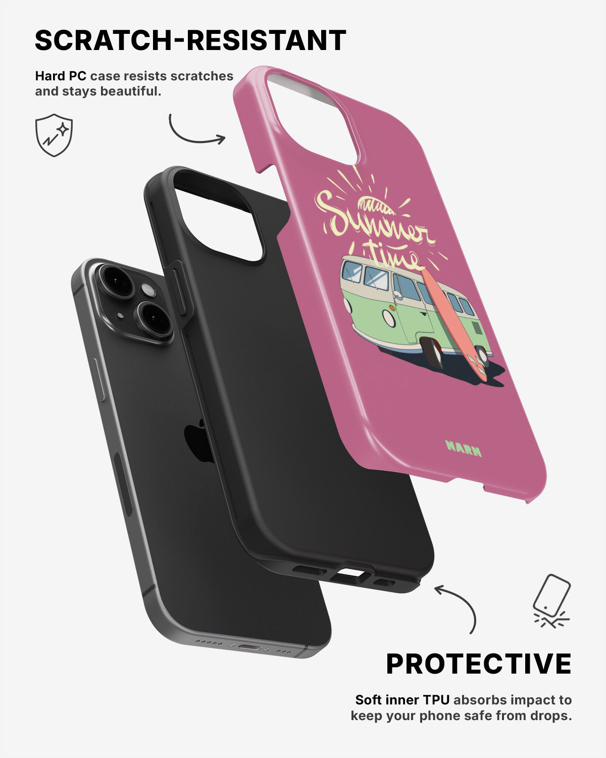 iPhone 15 Tough Case – Summer Van - View 2