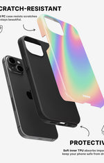 iPhone 15 Tough Case – Rainbow Haze - View 2