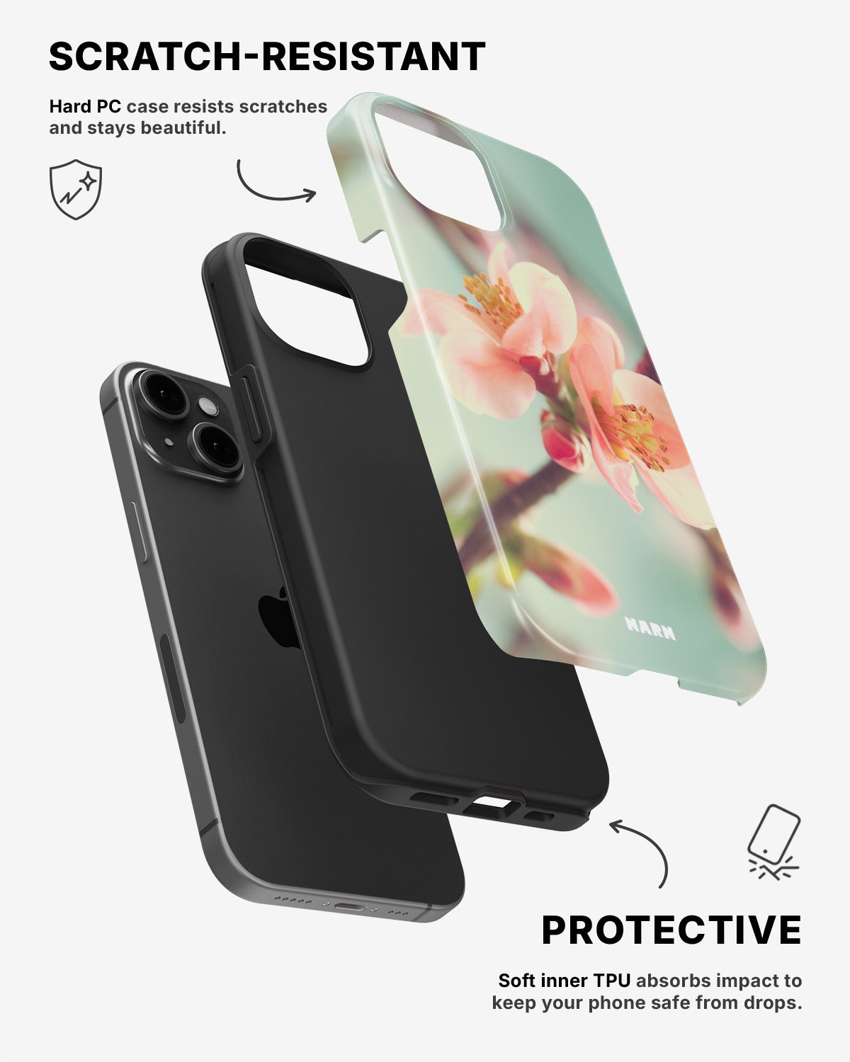 iPhone 15 Tough Case – Sweet Bloom - View 2