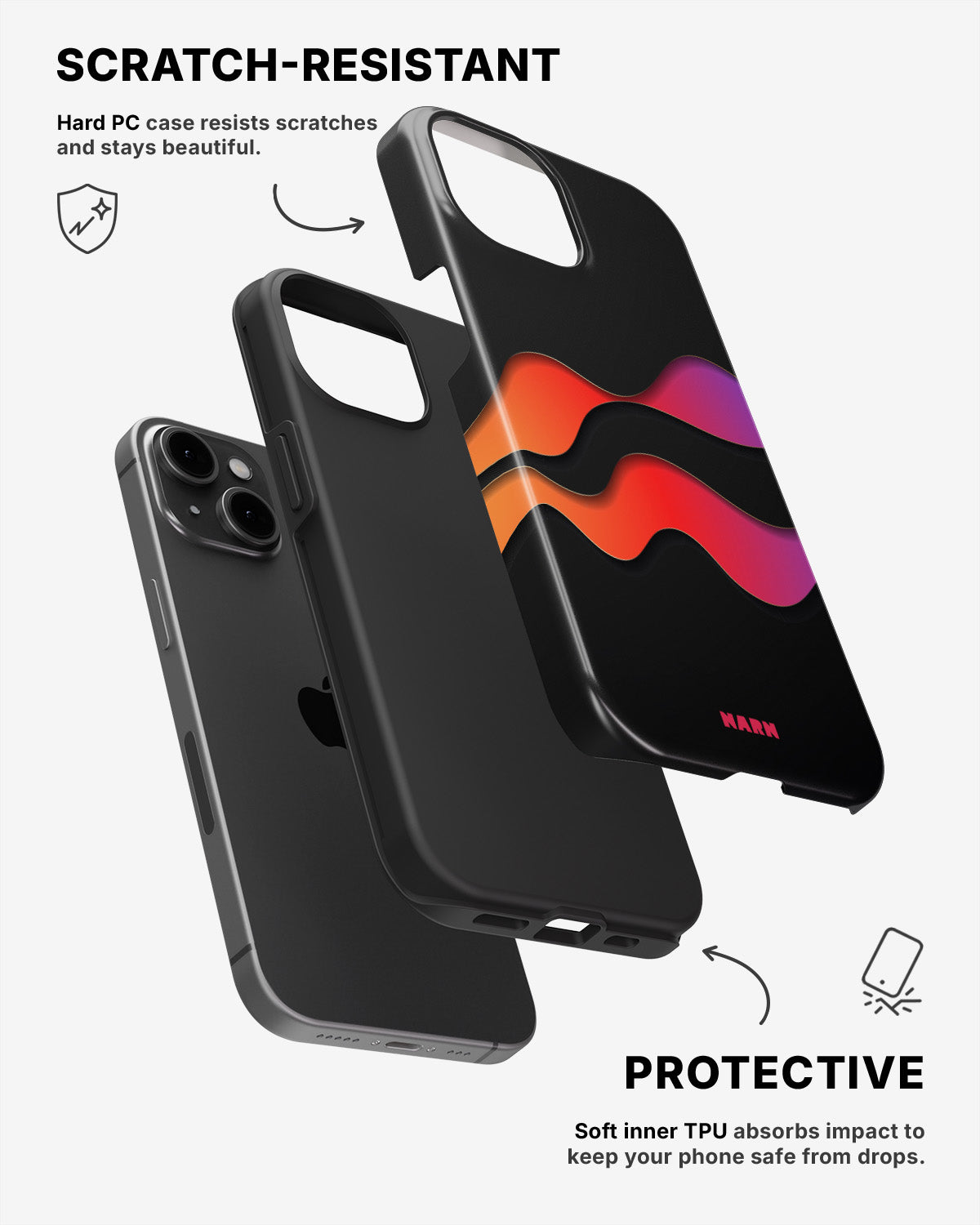 iPhone 15 Tough Case – Color Wave - View 2