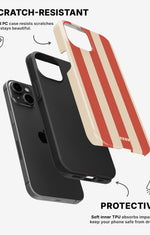 iPhone 15 Tough Case – Sunset Stripes - View 2