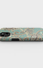 iPhone 15 Tough Case – Paisley Green - View 3