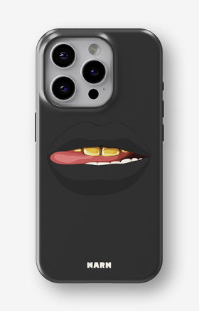 iPhone 13 Pro Tough Case – Golden Lips - View 1